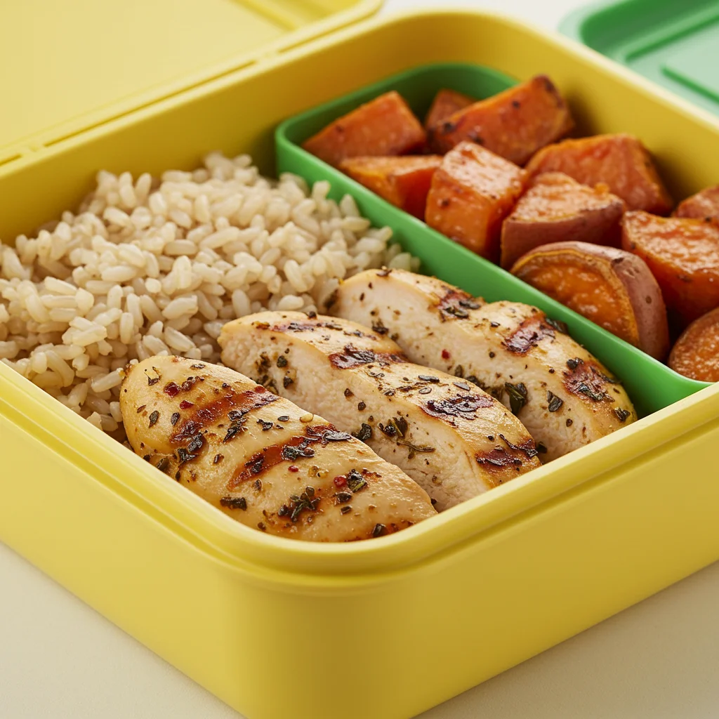 Kyckling med sötpotatis