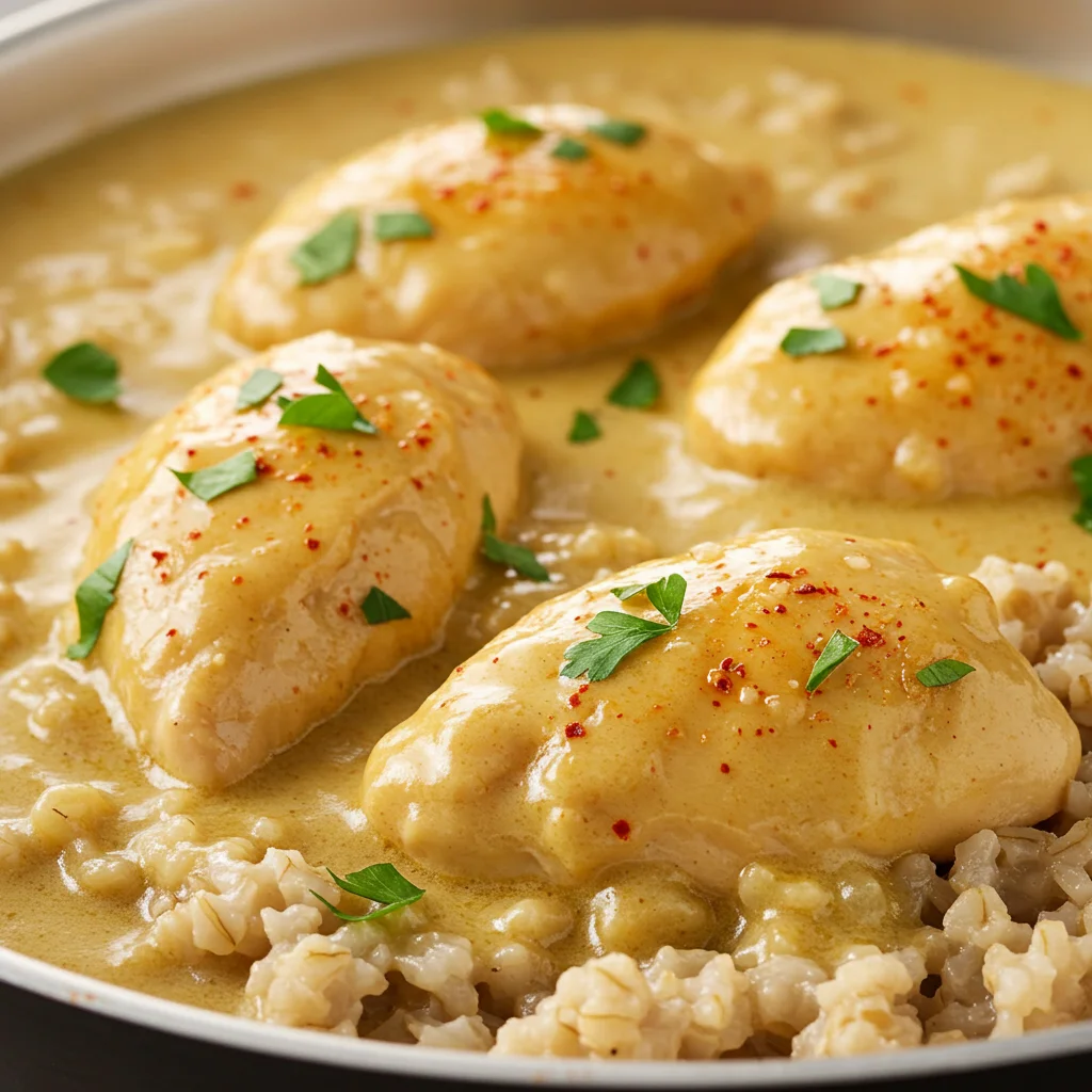 KrÀmig kycklinggryta med havre